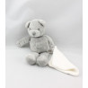 Doudou ours gris mouchoir JACADI