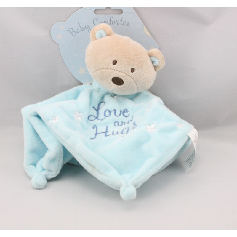 Doudou plat ours bleu étoiles BABY HUGS