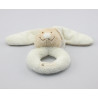 Doudou hohet lapin blanc beige NICOTOY