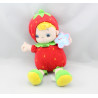Doudou poupée fraise rouge AURORA BABY