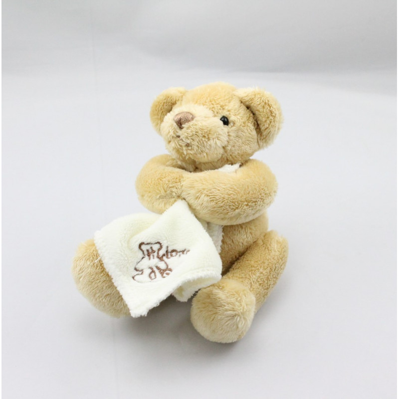 Doudou ours beige mouchoir HISTOIRE D'OURS