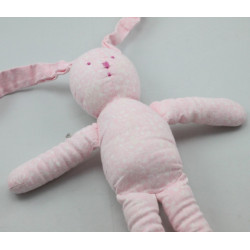 Doudou lapin rose fleurs PETIT BATEAU