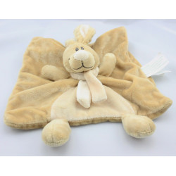 Doudou plat lapin beige écharpe écru KIMBALOO LA HALLE