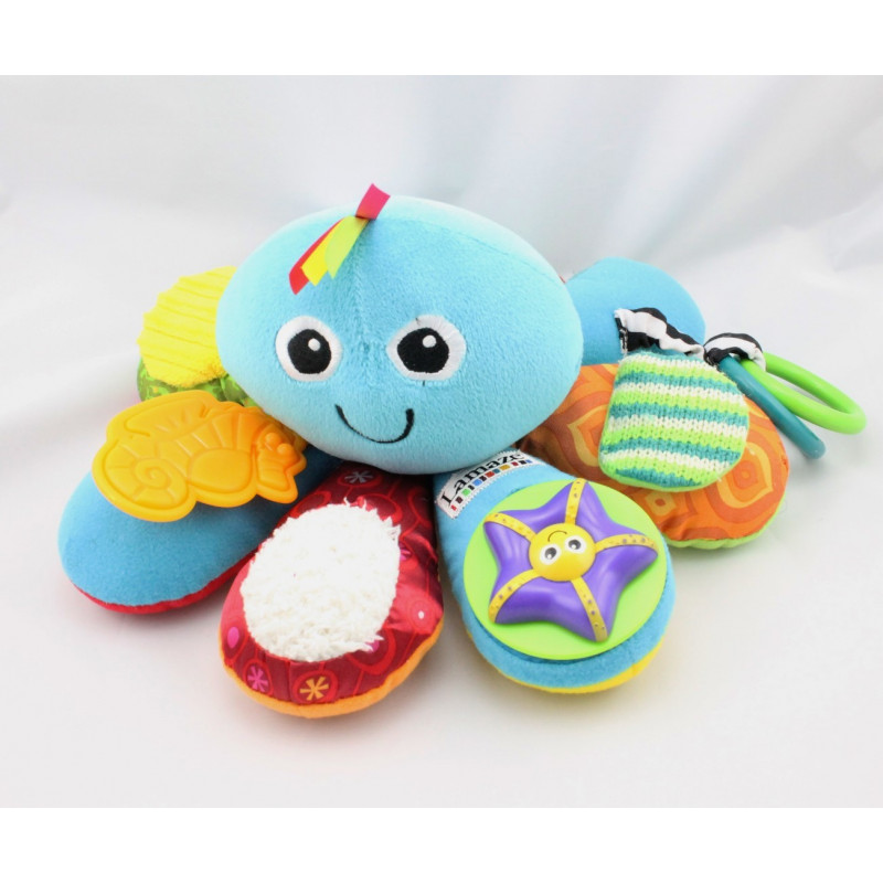 Doudou eveil pieuvre bleu LAMAZE