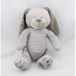Doudou lapin beige gris rayé SIMBA TOYS KIABI