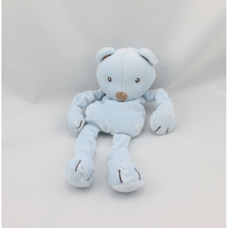 Doudou semi plat ours bleu KIMBALOO