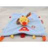 Doudou plat chien bleu rouge jaune orange NATTOU