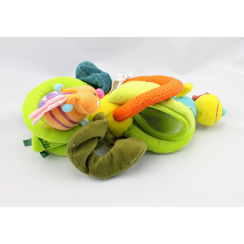 Doudou eveil fleur abeille chenille araignée LILLIPUTIENS