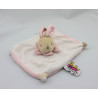 Doudou et compagnie plat lapin blanc rose 