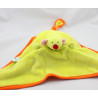 Doudou reversible plat lion souris orange vert LILLIPUTIENS