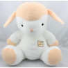 Doudou agneau mouton blanc beige Ptit Namour AUCHAN