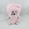 Doudou et compagnie couverture rose lapin 