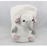 Doudou et compagnie couverture blanche éléphant