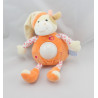 Doudou veilleuse vache orange écru pommes GIPSY