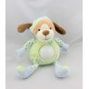 Doudou veilleuse chien vert bleu pommes GIPSY