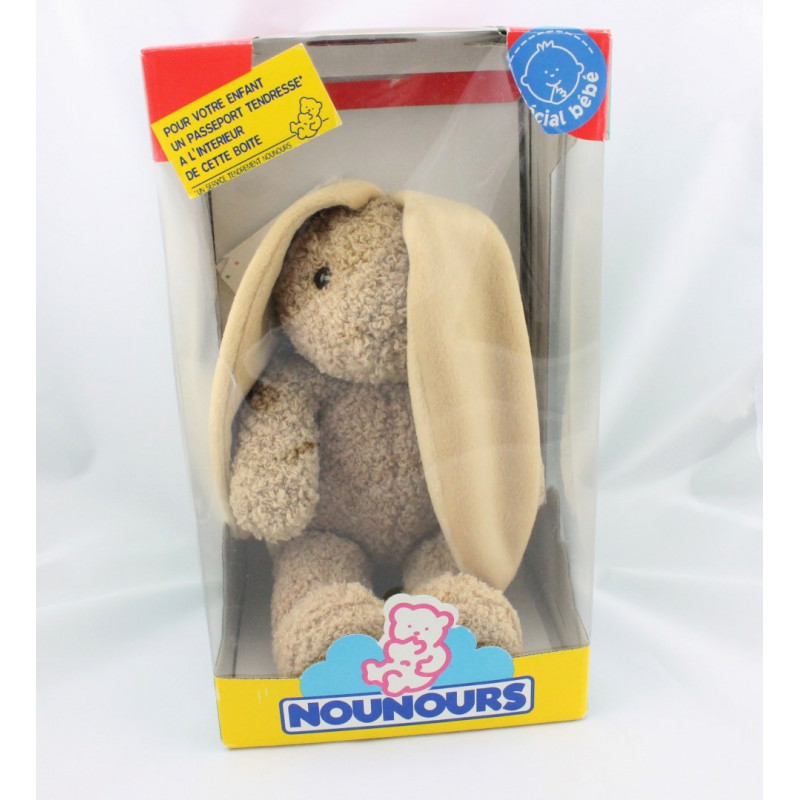 Doudou lapin beige NOUNOURS
