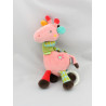 Doudou musical girafe rose vert rouge orange BABYSUNBYSUN