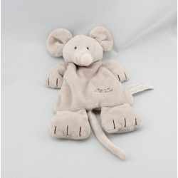 Doudou plat souris beige TIAMO COLLECTION