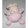 Doudou Lapin Boule rose avec fleurs Kaloo