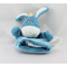 Doudou plat marionnette ane bleu KIMBALOO