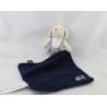 Doudou chien marin bleu marine rayé mouchoir JACADI