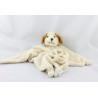 Doudou plat chien beige marron BUKOWSKI