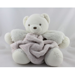 Doudou ours plume blanc rose KALOO