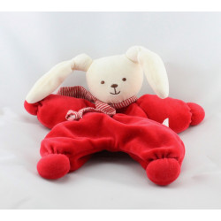 doudou lapin rouge