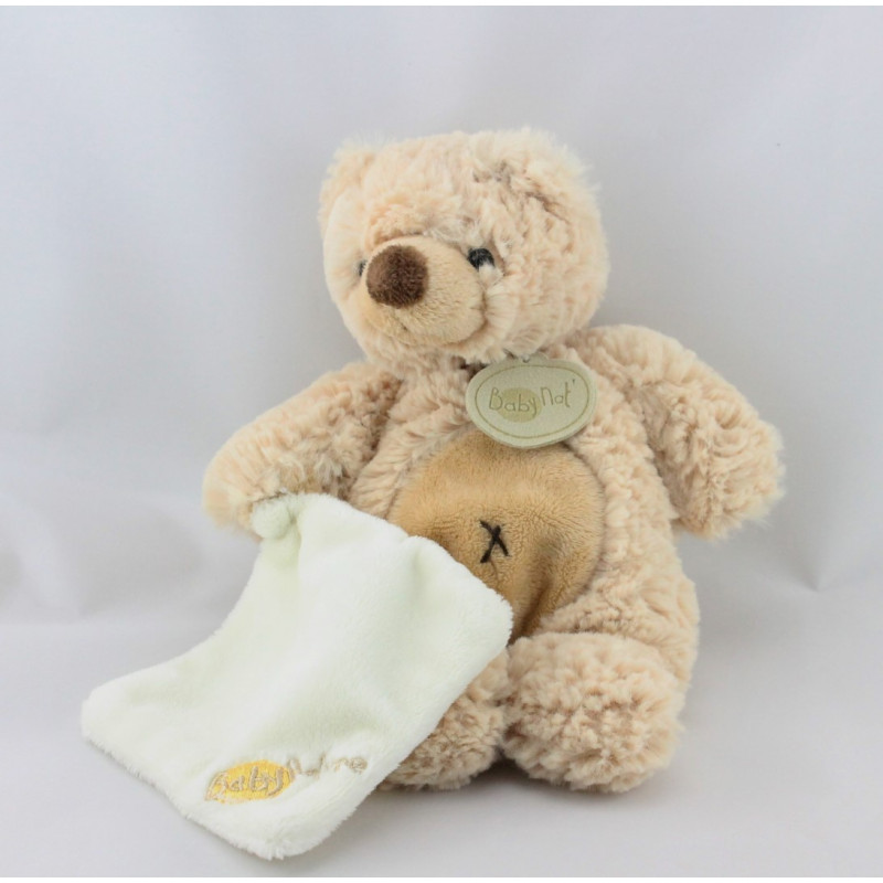 Doudou ours beige mouchoir Baby Nature BABY NAT