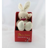 Doudou lapin beige rouge Flip DOLLY BIBBLE GIFI