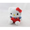 Doudou chat HELLO KITTY rouge bleu pois Sanrio License