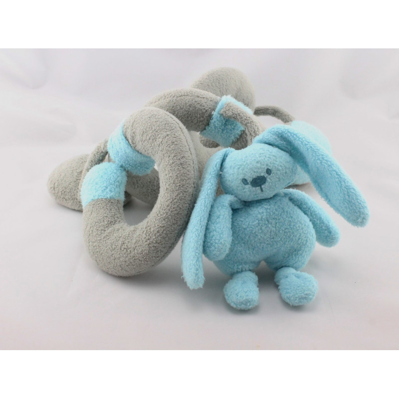 Spirale d'activités eveil Doudou lapin bleu NATTOU