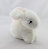 Doudou lapin blanc rose GUIGOZ 