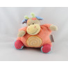 Doudou semi plat girafe vache orange bleu rose NATTOU  jaune NATTOU 