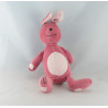 Doudou lapin rose bordeaux OBAIBI
