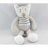 Doudou plat lapin orange BABY FOLLY
