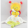 Doudou papillon multicolore avec mouchoir POMMETTE