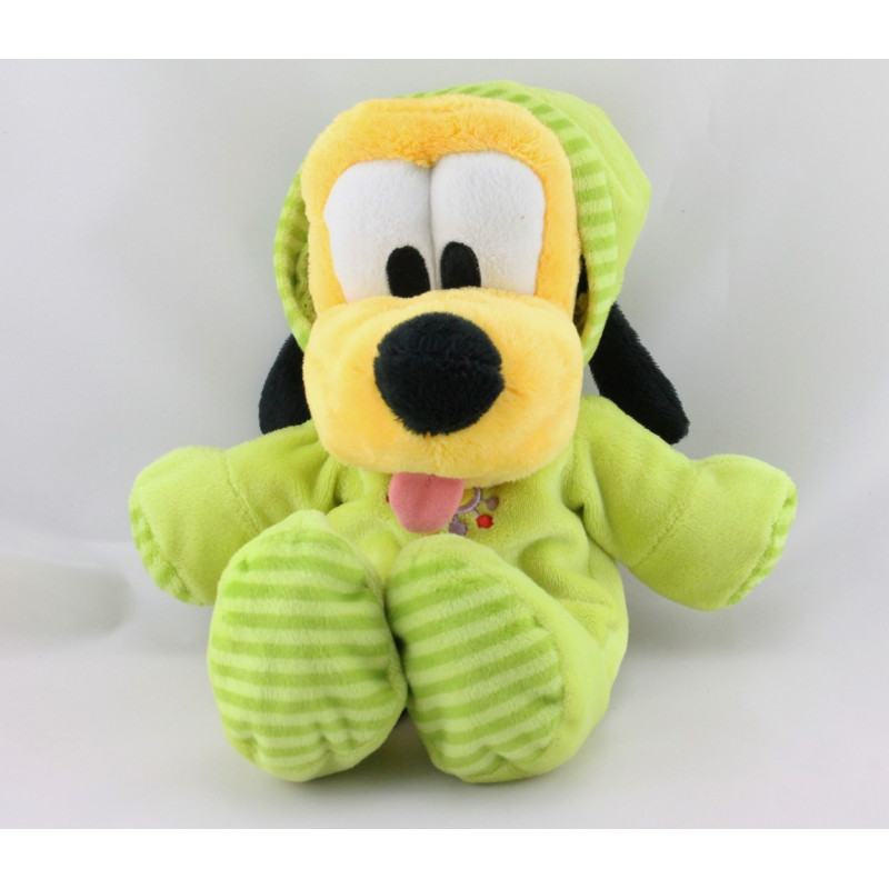 Doudou chien Pluto pyjama vert DISNEY