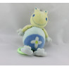 Doudou musical grenouille verte bleu fleur Babysun