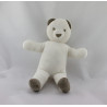 Doudou ours blanc gris LES PETITES MARIE