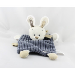 Doudou plat Lapin bleu marine NICOTOY NEUF