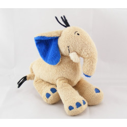Doudou éléphant beige bleu NICOTOY
