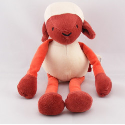 Doudou mouton blanc rouge MARESE