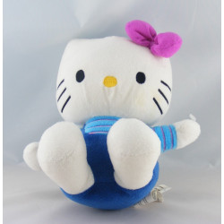 Doudou chat HELLO KITTY bleu noeud rose SANRIO LICENSE 