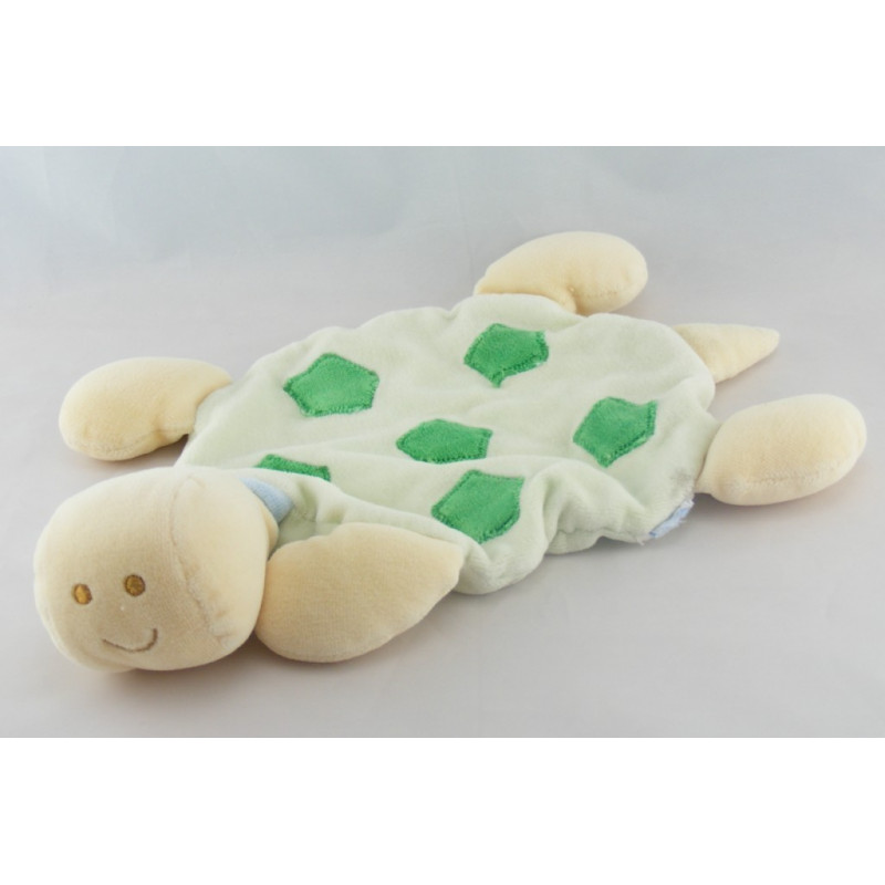 Doudou plat tortue verte JACADI