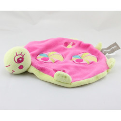 Doudou plat tortue rose verte ORCHESTRA