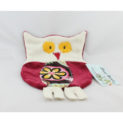 Doudou plat hibou chouette SWEET NATURE