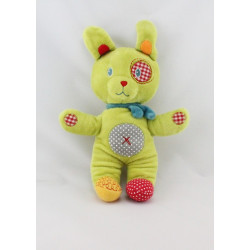 doudoulapin vert gris rapiécé NICOTOY