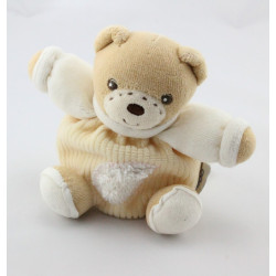 Mini Doudou ours boule écru feuille Collection Pure KALOO