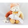 Doudou et compagnie ours cannelle avec mouchoir avion 
